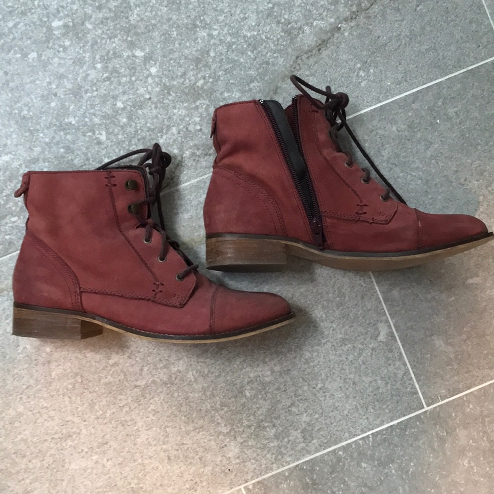Leather booties
